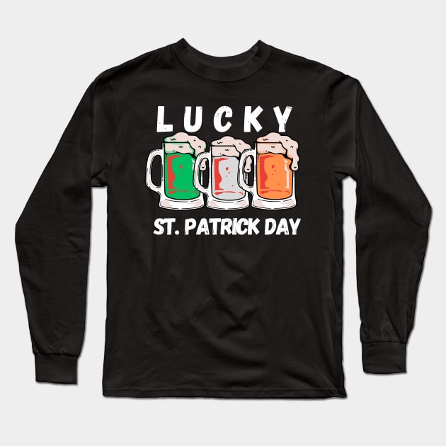 Lucky st Patrick day Long Sleeve T-Shirt by DreamingWhimsy